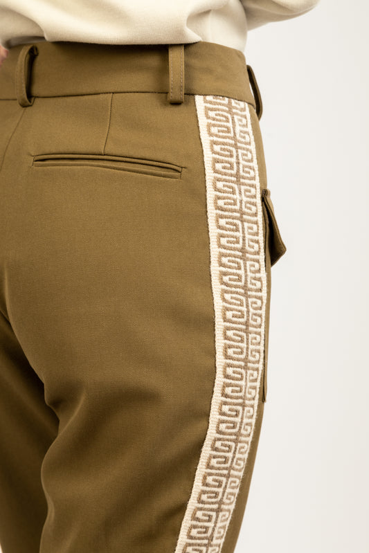 WILLO - Straight Cut Water-Repellent Wool Cargo Pants